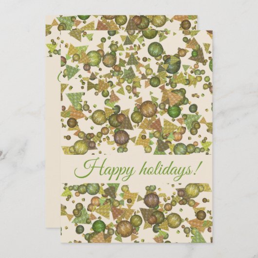 お祭り幾何学模様のポストカード シーズンカード (正面/裏面)