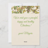 お祭り幾何学模様のポップアップグリーティングカード シーズンカード (裏面)