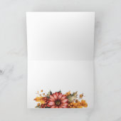 お祭り感謝のポンプキン花束カード カード (内部)