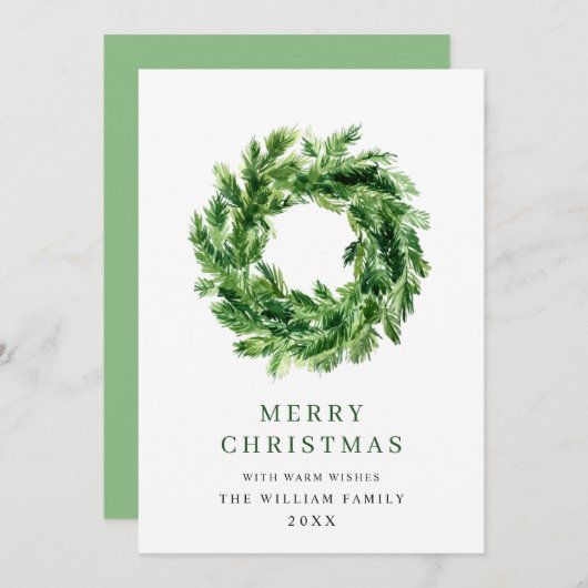 お祭り松の枝リース クリスマス (正面/裏面)