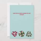 お祭り気分たっぷりのルスティックな小人のクリスマス・バースデーパーティー 招待状 (裏面)