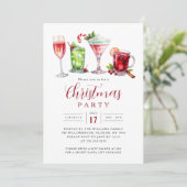 お祭り気分でクリスマスパーティードリンク 招待状 (スタンド正面)