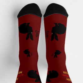 お祭り気分で卯年を迎えよう Lunar New Year ソックス