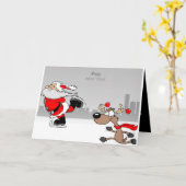 お祭り気分で楽しい新年の旅 カード (黄色い花)