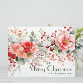 お祭り気分とエレガントなクリスマスグリーティングカード カード (スタンド正面)