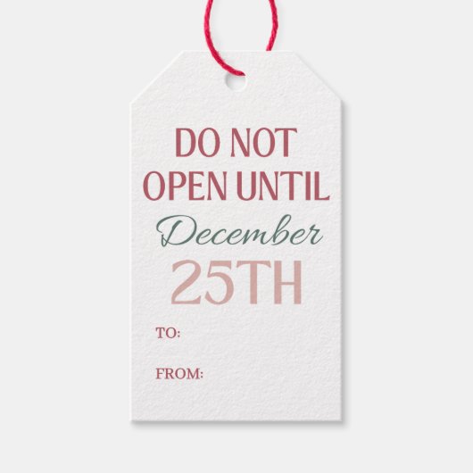 お祭り気分のクリスマスギフトタグ ギフトタグ (正面)