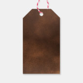 お祭り気分のクリスマスコッキーミックス　パーソナライズドブラウン ギフトタグ (裏面)