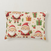 お祭り気分のクリスマス 腰クッション - 陽気なホリデーシーズン アクセントクッション (裏面)