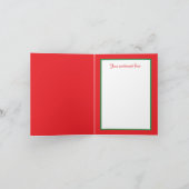 お祭り気分のサンタクロースのキャンディーケーンの会社が感情を加える シーズンカード (内部)