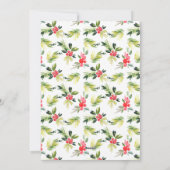 お祭り気分のサンタクロースの帽子　クリスマスの挨拶 シーズンカード (裏面)