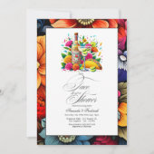 お祭り気分のタコス＆テキーラ カップルシャワーパーティー 招待状 (正面)