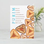 お祭り気分のプーリム ハメンタッシェン 招待状 (スタンド正面)