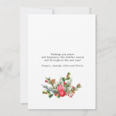 お祭り気分のホリーデイ　クリスマスカード 招待状 (裏面)