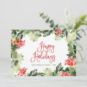 お祭り気分のホーリーベリークリスマスグリーティング シーズンカード (スタンド正面)