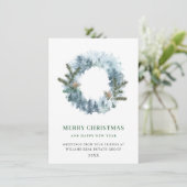 お祭り気分のホーリー wreath クリスマス 法人向けグリーティング (スタンド正面)