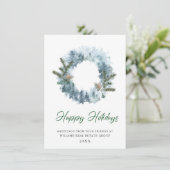 お祭り気分のホーリー wreath クリスマス 法人向けグリーティング (スタンド正面)