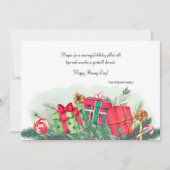 お祭り気分のボクシングデー ホリデーカード (正面)