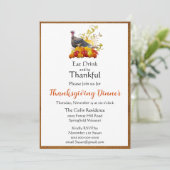 お祭り気分の感謝祭の食事 招待状 (スタンド正面)