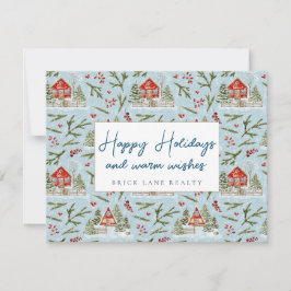 お祭り気分を満喫できるコージーなキャビン　ハッピーホリデーズリアリティ シーズンカード