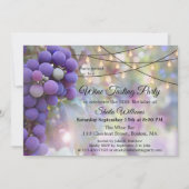 お祭り気分を盛り上げるワインツアーパーティーの招待状 招待状 (正面)