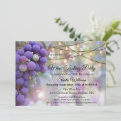 お祭り気分を盛り上げるワインツアーパーティーの招待状 招待状 (スタンド正面)