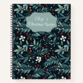 お祭り気分を高めるクリスマスパターン料理のレシピ ノートブック (正面)