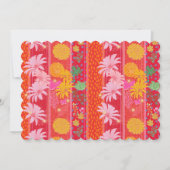 お祭り気分を高める赤い無地の招待状 招待状 (正面)