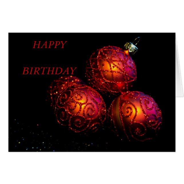 お祭り気分を高める赤い飾り玉 (正面横)