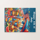 お祭り気分満喫!7月4日パーティー ジグソーパズル (横)