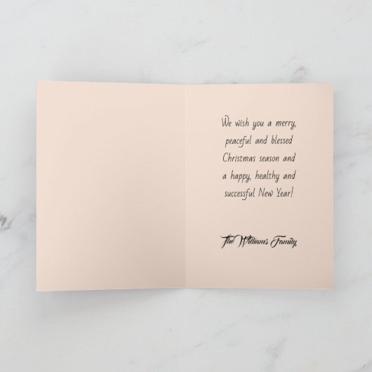 お祭り気分満載のインテリアの部屋、暖炉、猫たち、ヴィンテージ風 カード (内部)