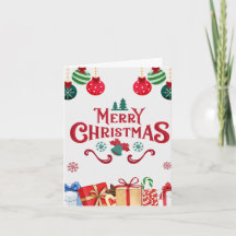 お祭り気分満載のクリスマスカード