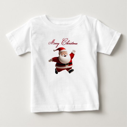 お祭り気分満載のクリスマスツーシャツ 幼児用 ベビーTシャツ (正面)
