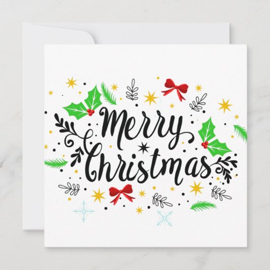お祭り気分満載のクリスマス シーズンカード (正面)