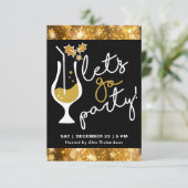 お祭り気分満載のゴールド花火クリスマスパーティーI 招待状 (スタンド正面)