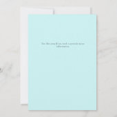 お祭り気分満載のターコイズブルーのカップケーキ誕生日パーティー招待状 招待状 (裏面)