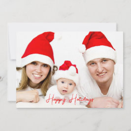 お祭り気分満載のトレンディでハッピーなホリデー写真　新年 シーズンカード