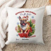 お祭り気分満載のプーさんのクリスマス・スロー・ピロー クッション (ブランケット)