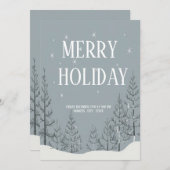 お祭り気分満載のホリデーパーティー招待状 シーズンカード (正面/裏面)