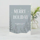 お祭り気分満載のホリデーパーティー招待状 シーズンカード (スタンド正面)