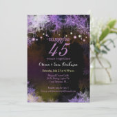 お祭り気分満載の森のイルミネーション ウェディングアニバーサリー パーティー 招待状 (スタンド正面)