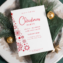 お祭り気分満載の赤と白のクリスマスツリーパーティー