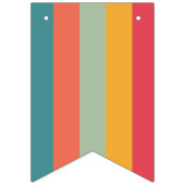 お祭り気分満載の鮮やかなカラーパレット誕生日 バンティングフラッグ (第1の旗)