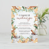 お祭り的なクリスマス・クッキー交換パーティーのご招待 シーズンカード (スタンド正面)