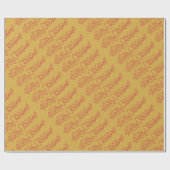 お祭り的なスクリプトが入ったクリスマスの包装紙 ラッピングペーパー (フラット)