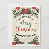 お祭り的なホリデーグリーティングカード シーズンカード (正面)