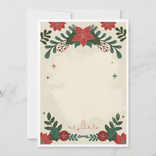 お祭り的なホリデーグリーティングカード シーズンカード (裏面)