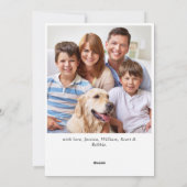 お祭り的なポインセチアのクリスマスミスルトゥーの写真 シーズンカード (裏面)