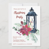 お祭り的なモダンなクリスマスパーティー 招待状 (正面)