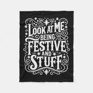 お祭り見て私をフェスティバルと物セレブ フリースブランケット