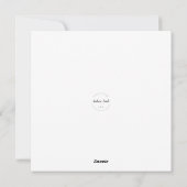 お祭り銀河のホリデーグリーティングカード、空白の内側 シーズンカード (裏面)